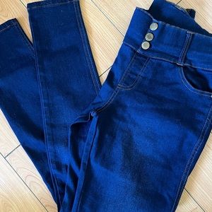 JVINI Skinny Jeans with Elastic Waistband